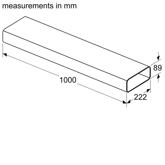 Flat duct HEZ9VDSM2 HEZ9VDSM2-2