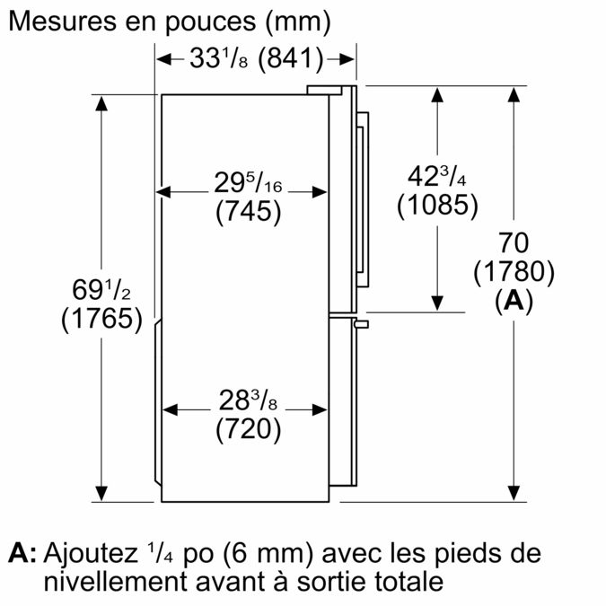 Série 500 Réfrigérateur à portes françaises congélateur en bas 36'' Acier brossé anti-traces B36FD50SNS B36FD50SNS-16