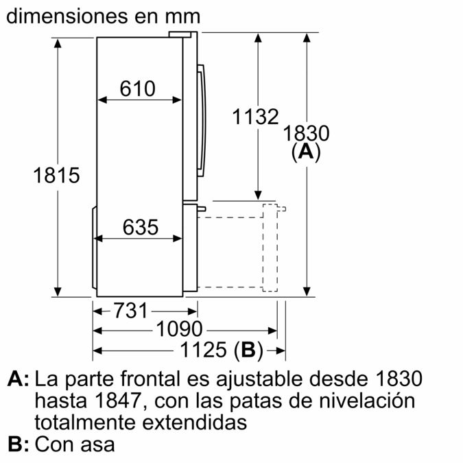 Serie 8 multi door 183 x 90.5 cm Acero antihuellas, Total No Frost KFF96PIEP KFF96PIEP-11