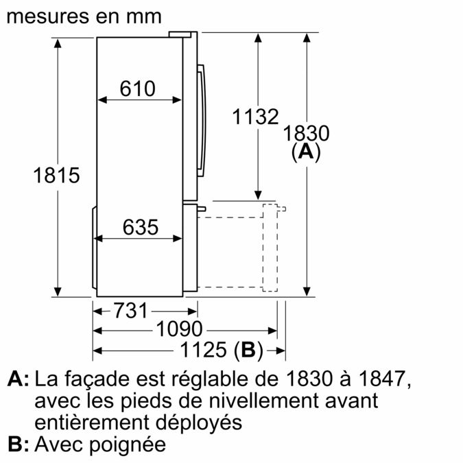 Série 8 Combiné réfrigérateur-congélateur pose libre French Door 183 x 90.5 cm Acier brossé AntiFingerprint KFF96PIEP KFF96PIEP-13