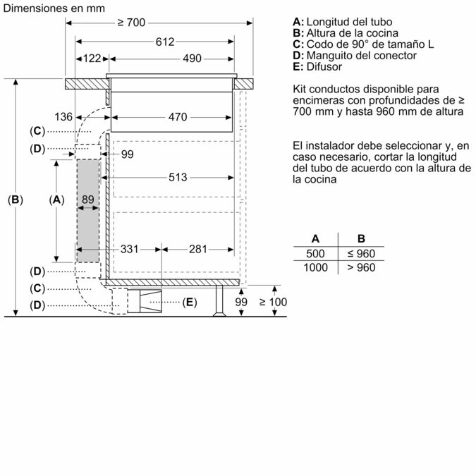 Serie 4 Placa de inducción con extractor integrado 80 cm sin perfiles PVS811B16E PVS811B16E-7