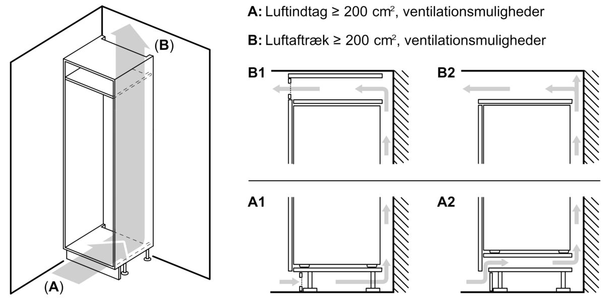iQ100 Integrerbart køle-/fryseskab 193.5 x 54.1 cm glidende hængsel KI96NNSE0 KI96NNSE0-16