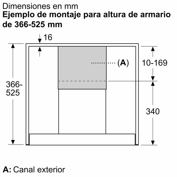 Accesorio para campana 187-360 mm DWZ1IB6N1 DWZ1IB6N1-3