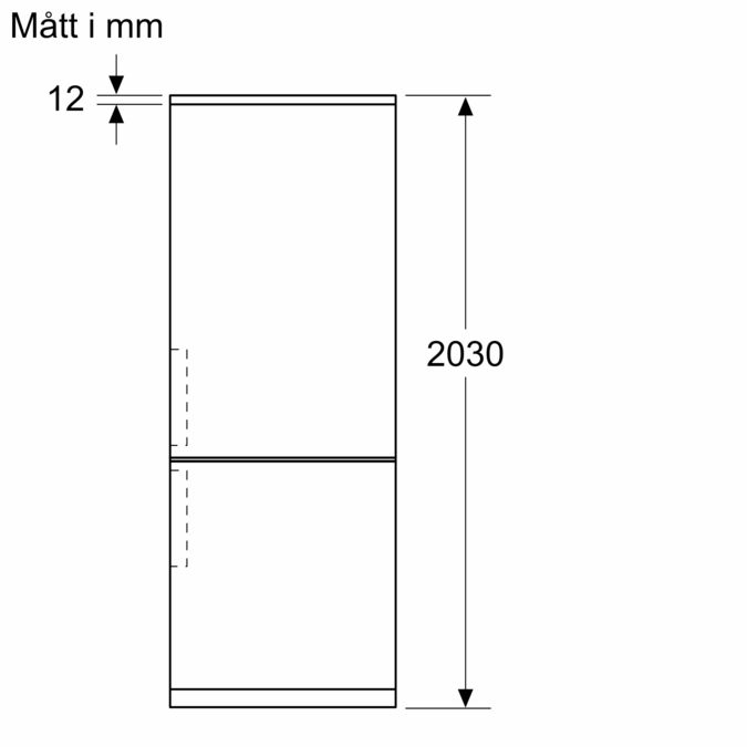 iQ300 Kombinerad kyl/frys 203 x 60 cm Borstat stål med antiFingerprint KG39NXIDF KG39NXIDF-11