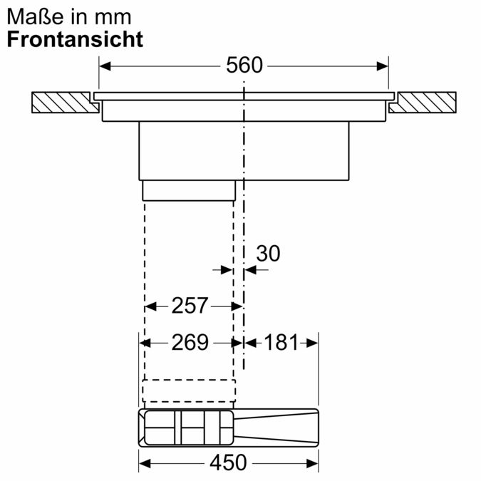 Serie 4 Induktions Kochfeld mit integriertem Dunstabzug 60 cm flächenbündig (integriert) PIE601B15E PIE601B15E-7
