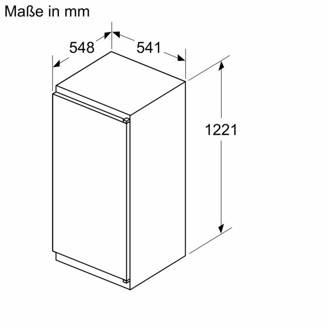 Serie 2 Einbau-Kühlschrank mit Gefrierfach 122.5 x 56 cm Schleppscharnier KIL42NSE0 KIL42NSE0-8