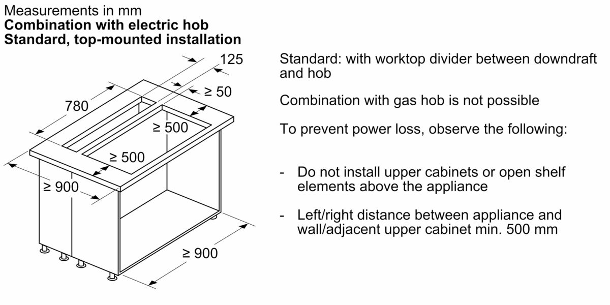 Series 8 downdraft ventilation 80 cm clear glass DDW88MM66 DDW88MM66-10