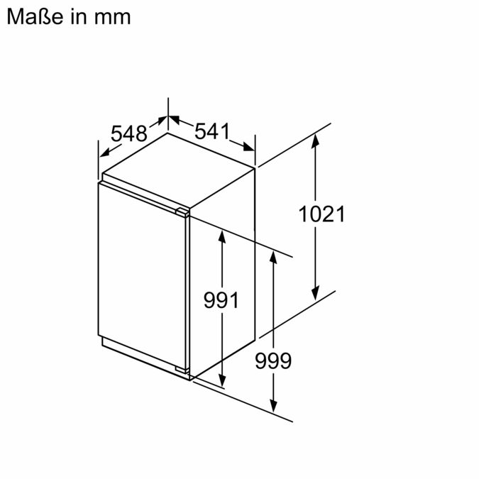 Serie 4 Einbau-Kühlschrank 102.5 x 56 cm Flachscharnier KIR31VFE0 KIR31VFE0-5