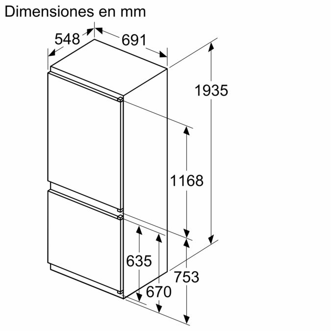 Serie 4 Frigorífico combi  integrable 193.5 x 69.1 cm Puerta deslizante KBN96VSE0 KBN96VSE0-9