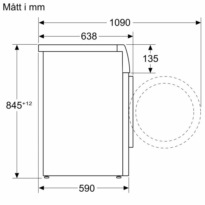 iQ700 Tvättmaskin, frontmatad 9 kg max. 1400 varv/min WG44B2ALDN WG44B2ALDN-7