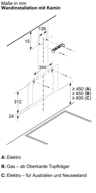 Serie 2 Wandesse 60 cm Klarglas schwarz bedruckt DWK65DK60 DWK65DK60-9