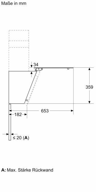 Serie 2 Wandesse 60 cm Klarglas schwarz bedruckt DWK65DK60 DWK65DK60-10