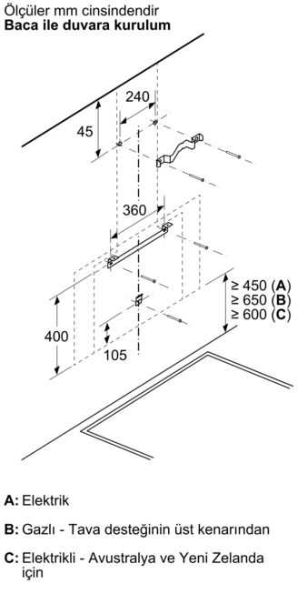 Serie 8 Duvar Tipi Davlumbaz 90 cm Siyah Cam DWK91LT60 DWK91LT60-12