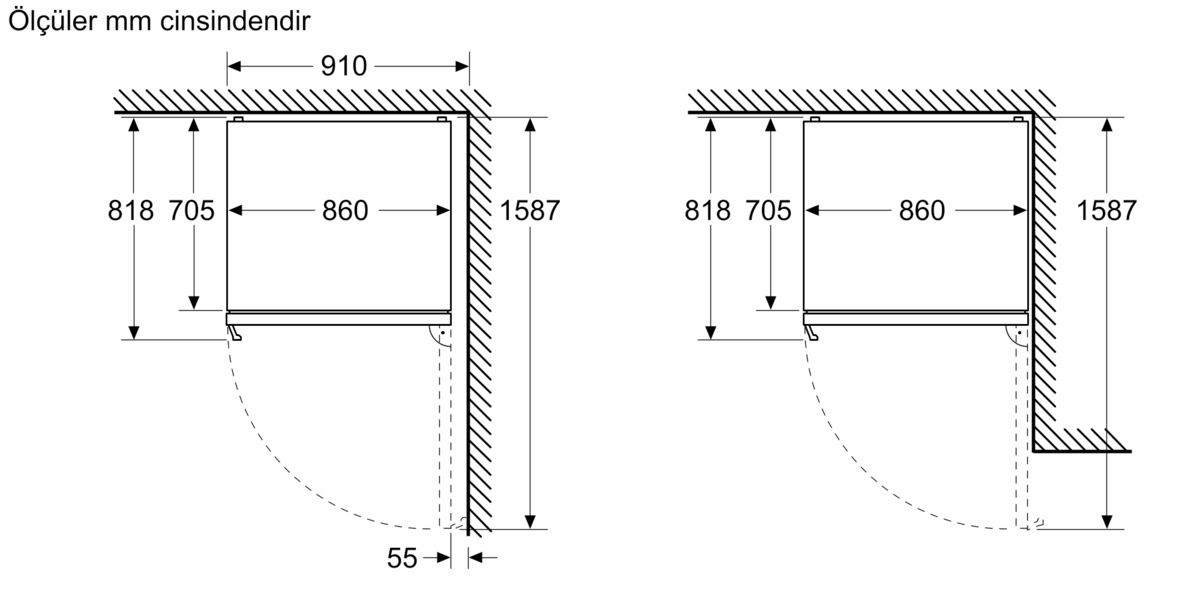 Serie 8 Alttan Donduruculu Buzdolabı 186 x 86 cm Beyaz KGP86FWC0N KGP86FWC0N-10