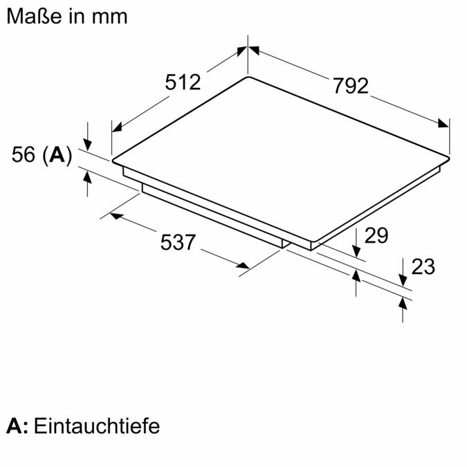 Serie 6 Induktionskochfeld 80 cm Schwarz, flächenbündig (integriert) PIE821HC1E PIE821HC1E-6