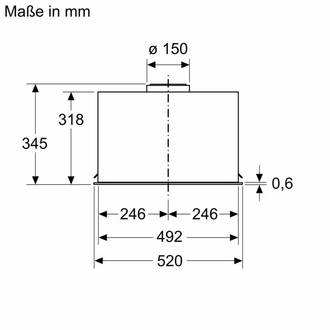 Serie 6 Lüfterbaustein 52 cm Edelstahl DLN56AC50 DLN56AC50-8