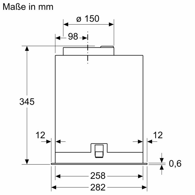 Serie 6 Lüfterbaustein 52 cm Edelstahl DLN56AC50 DLN56AC50-9