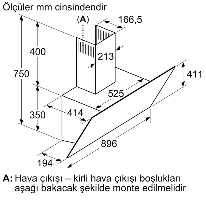 Serie 6 Duvar Tipi Davlumbaz 90 cm Beyaz Cam Yüzey DWK97PJ20T DWK97PJ20T-6