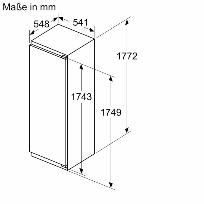 Serie 4 Einbau-Kühlschrank 177.5 x 56 cm Flachscharnier KIR81VFE0 KIR81VFE0-5