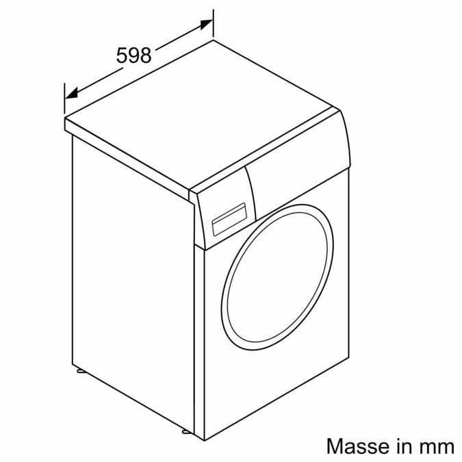 HomeProfessional Waschmaschine, Frontloader 10 kg 1400 U/min. WAXH8G40CH WAXH8G40CH-8