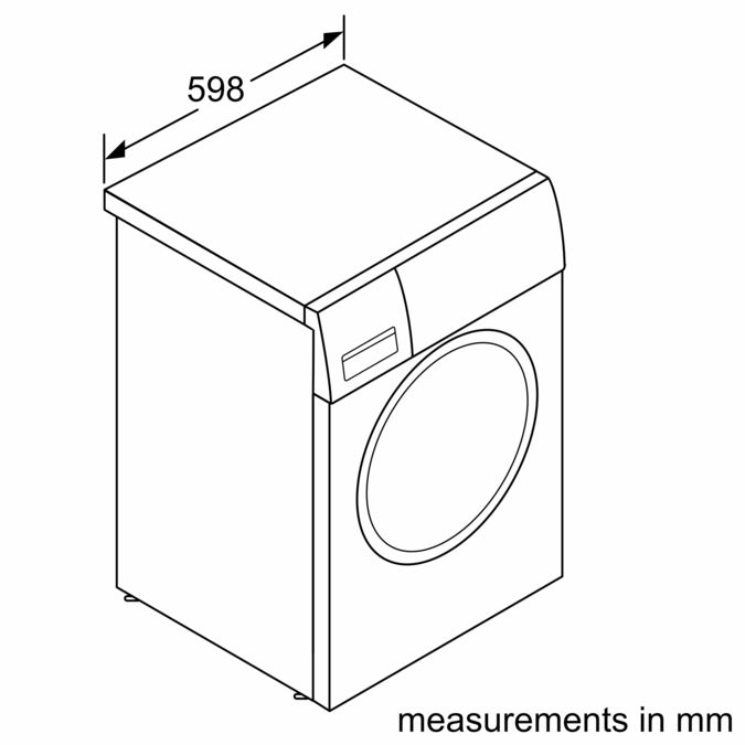 Serie | 8 washing machine, front loader 9 kg 1400 rpm WAW28750GB WAW28750GB-4
