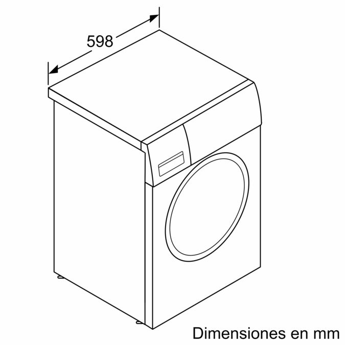 Serie | 6 washing machine, front loader 7 kg 1400 rpm WAT28400PE WAT28400PE-4