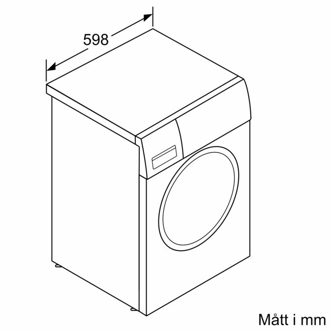 HomeProfessional Tvättmaskin, frontmatad 9 kg 1600 rpm WAY32899SN WAY32899SN-9