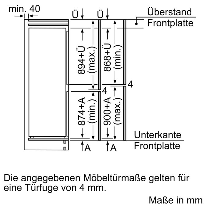 Serie | 6 Einbau-Kühl-Gefrier-Kombination mit Gefrierbereich unten 177.2 x 55.8 cm KIN85AF30 KIN85AF30-14