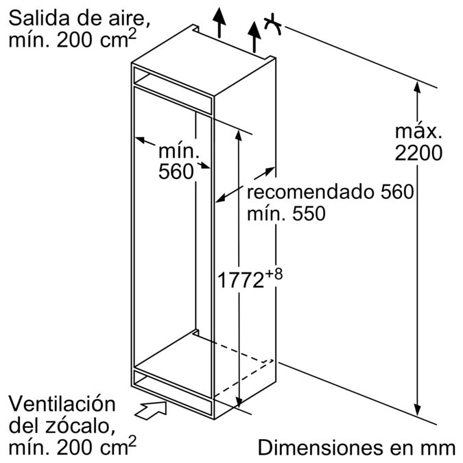 Serie | 6 Frigorífico combinado integrable 177.2 x 55.8 cm KIN86AF30 KIN86AF30-8
