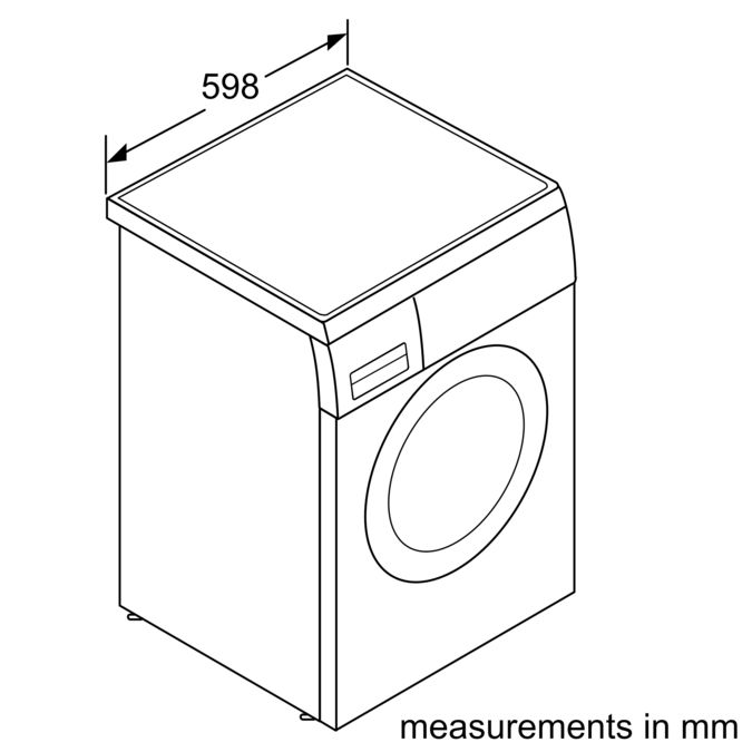 Serie | 6 Washing machine, front loader 8 kg 1400 rpm WAQ28461GB WAQ28461GB-2