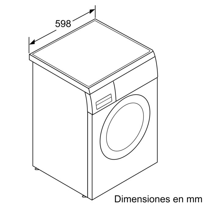 Inseguro Rápido Doméstico WAQ24468ES washing machine, front loader | BOSCH CL