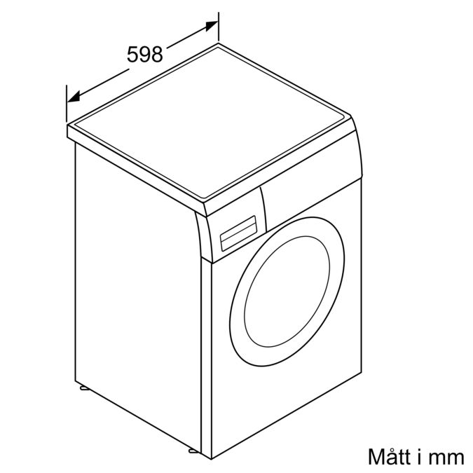 Serie 6 Tvättmaskin, frontmatad 9 kg 1400 v/min WUU28TL9SN WUU28TL9SN-5