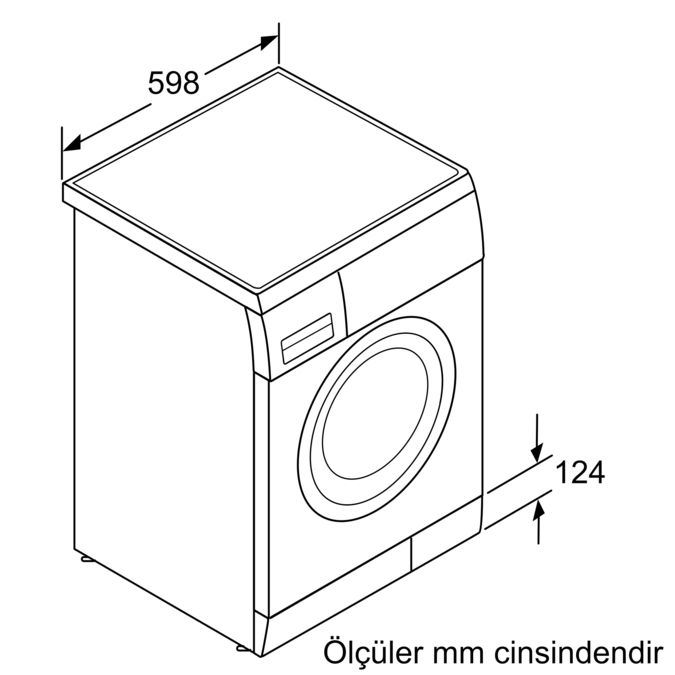 Çamaşır Makinası 8 kg 1400 dev./dak. WAS28764TR WAS28764TR-4