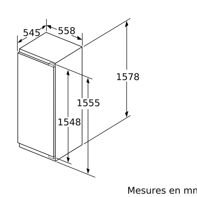 Serie | 6 réfrigérateur intégrable avec compartiment de surgélation 158 x 56 cm KIL72AF30 KIL72AF30-4