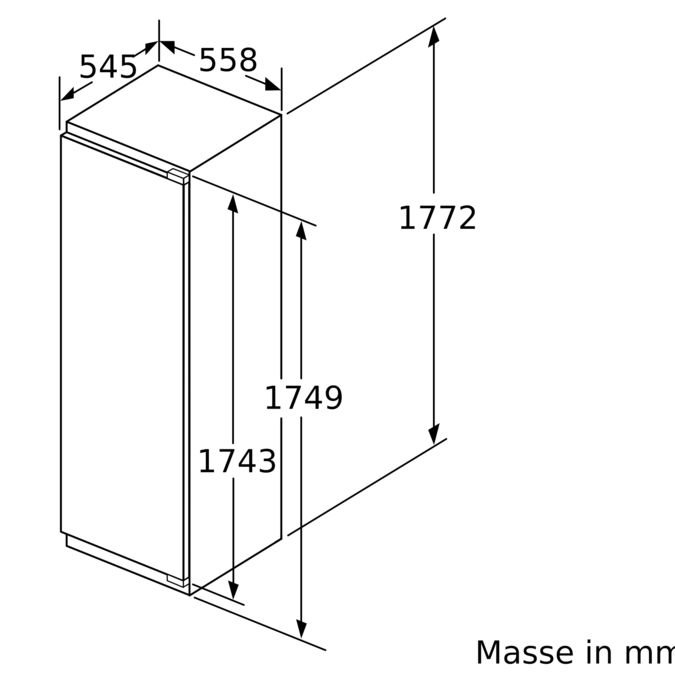 Serie 8 Einbau-Kühlschrank 177.5 x 56 cm Flachscharnier KIF81PFE0 KIF81PFE0-6