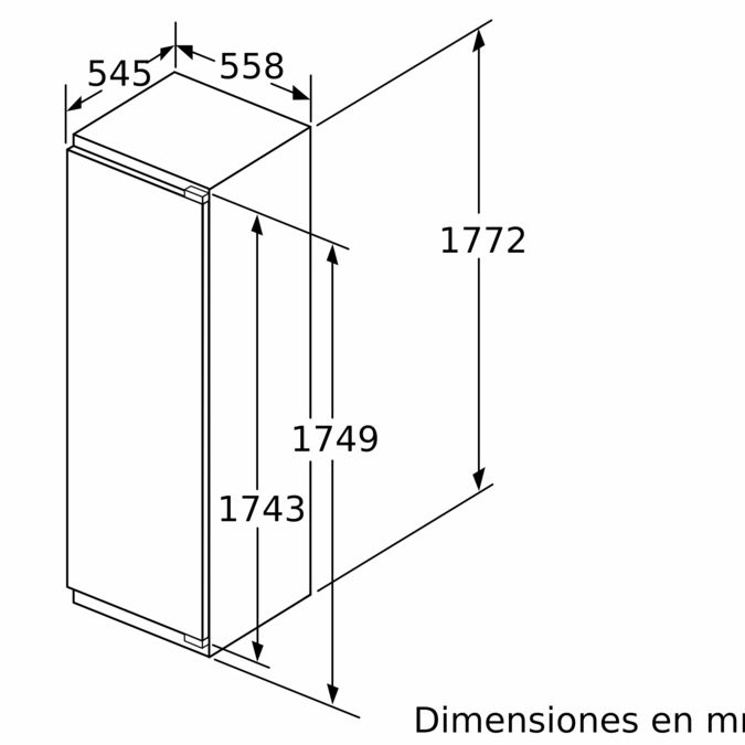 Serie 6 Frigorífico integrable 177.5 x 56 cm Puerta fija KIR81AFE0 KIR81AFE0-7