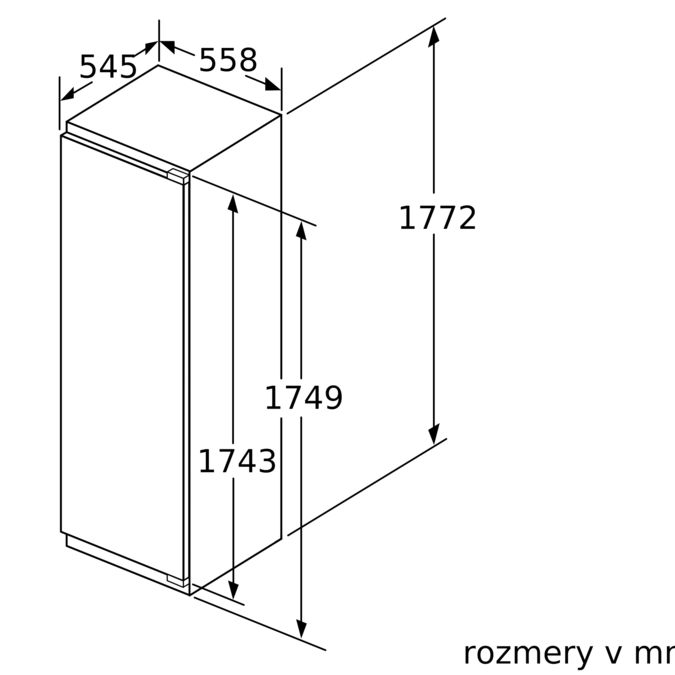 Serie | 6 Zabudovateľná chladnička s mraziacou časťou 177.5 x 56 cm KIL82AF30 KIL82AF30-5