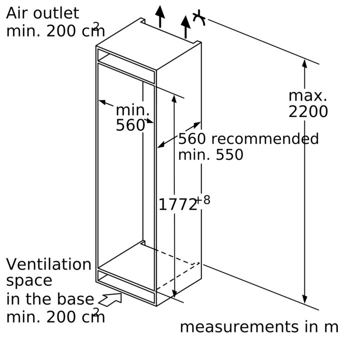 GIN81AE30G Built-in Freezer | Bosch NG