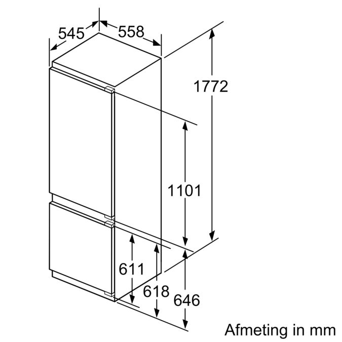 Serie | 6 Inbouw koel-vriescombinatie 177.2 x 55.8 cm KIS87AD40 KIS87AD40-5