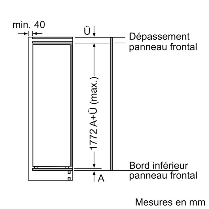 Serie | 6 Réfrigérateur intégrable avec compartiment congélation 177.5 x 56 cm KIL82AD40 KIL82AD40-4