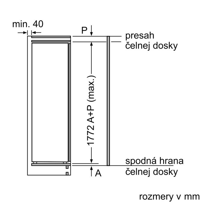 Serie | 6 Zabudovateľná chladnička s mraziacou časťou 177.5 x 56 cm KIL82AF30 KIL82AF30-7