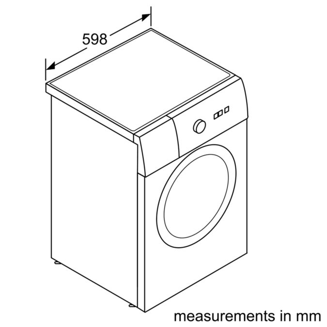 Serie | 4 Washing machine, front loader 7 kg 1200 rpm WAK24161AU WAK24161AU-6