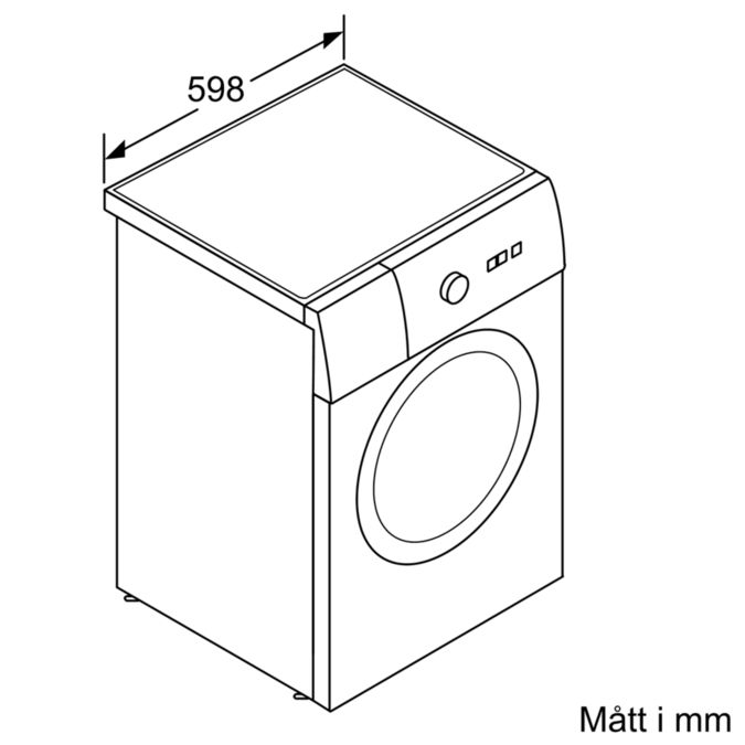 Serie | 6 Tvättmaskin, frontmatad WAT286P8SN WAT286P8SN-3