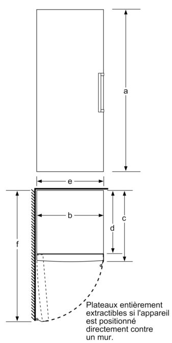 Serie | 4 réfrigérateur pose libre 186 x 60 cm Noir KSV36VB30 KSV36VB30-5