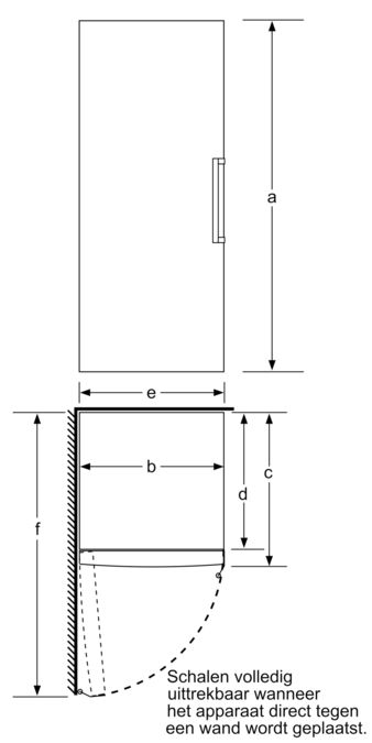 Serie | 4 vrijstaande koelkast 186 x 60 cm Zwart KSV36VB30 KSV36VB30-5