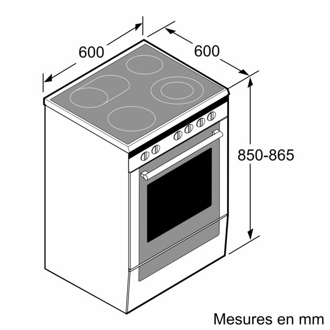 Serie | 6 free-standing induction cooker Blanc HCA748120 HCA748120-10