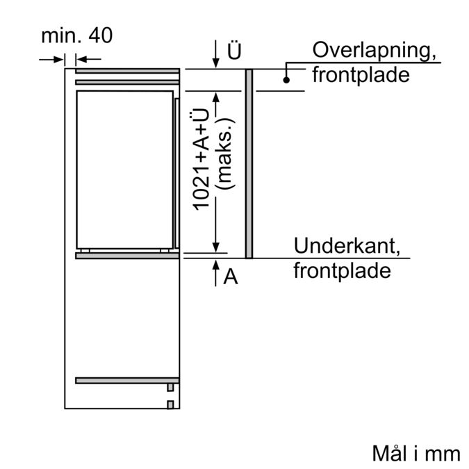 Serie | 6 Integrerbart køleskab 102.5 x 56 cm KIR31AF30 KIR31AF30-5
