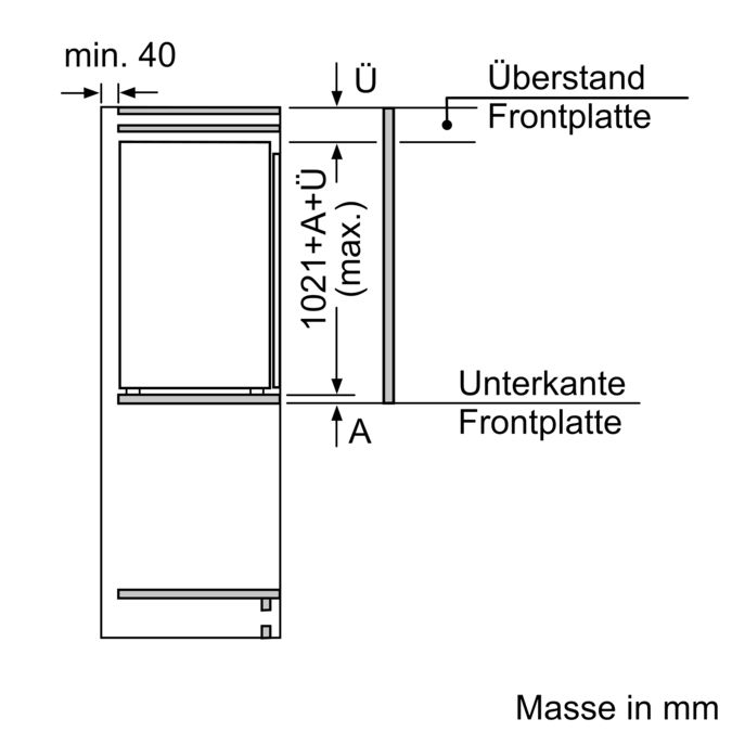 Serie 6 Einbau-Kühlschrank 102.5 x 56 cm Flachscharnier mit Softeinzug KIR31SD30Y KIR31SD30Y-2