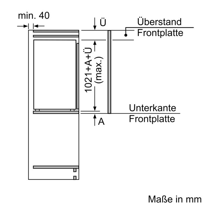 Serie | 6 Einbau-Kühlschrank mit Gefrierfach 102.5 x 56 cm KIL32AF30 KIL32AF30-9