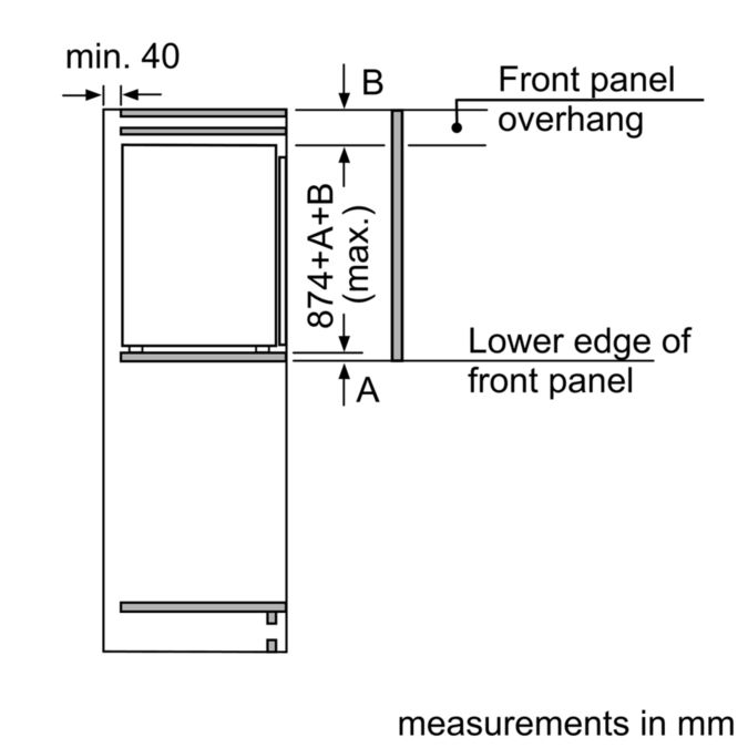 Serie | 6 Einbau-Kühlschrank KIL22ED30 KIL22ED30-14